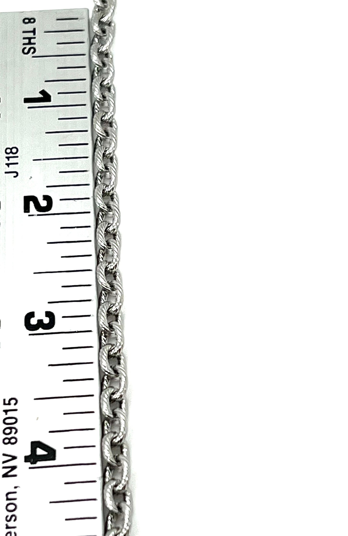 Textured Cable Chain, Stainless Steel