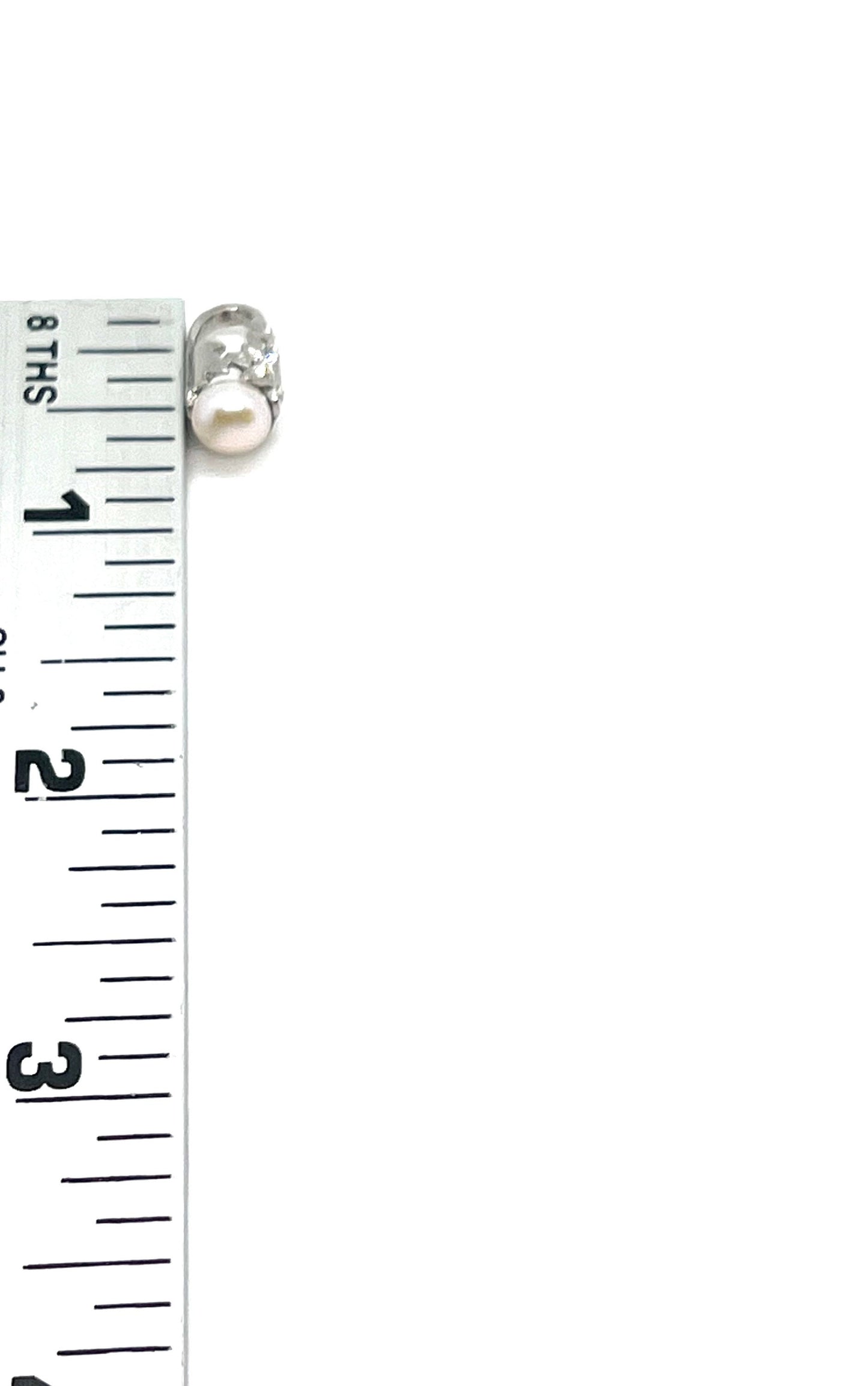 Freshwater Star Pearl Teardrop, Stainless Steel - SS035