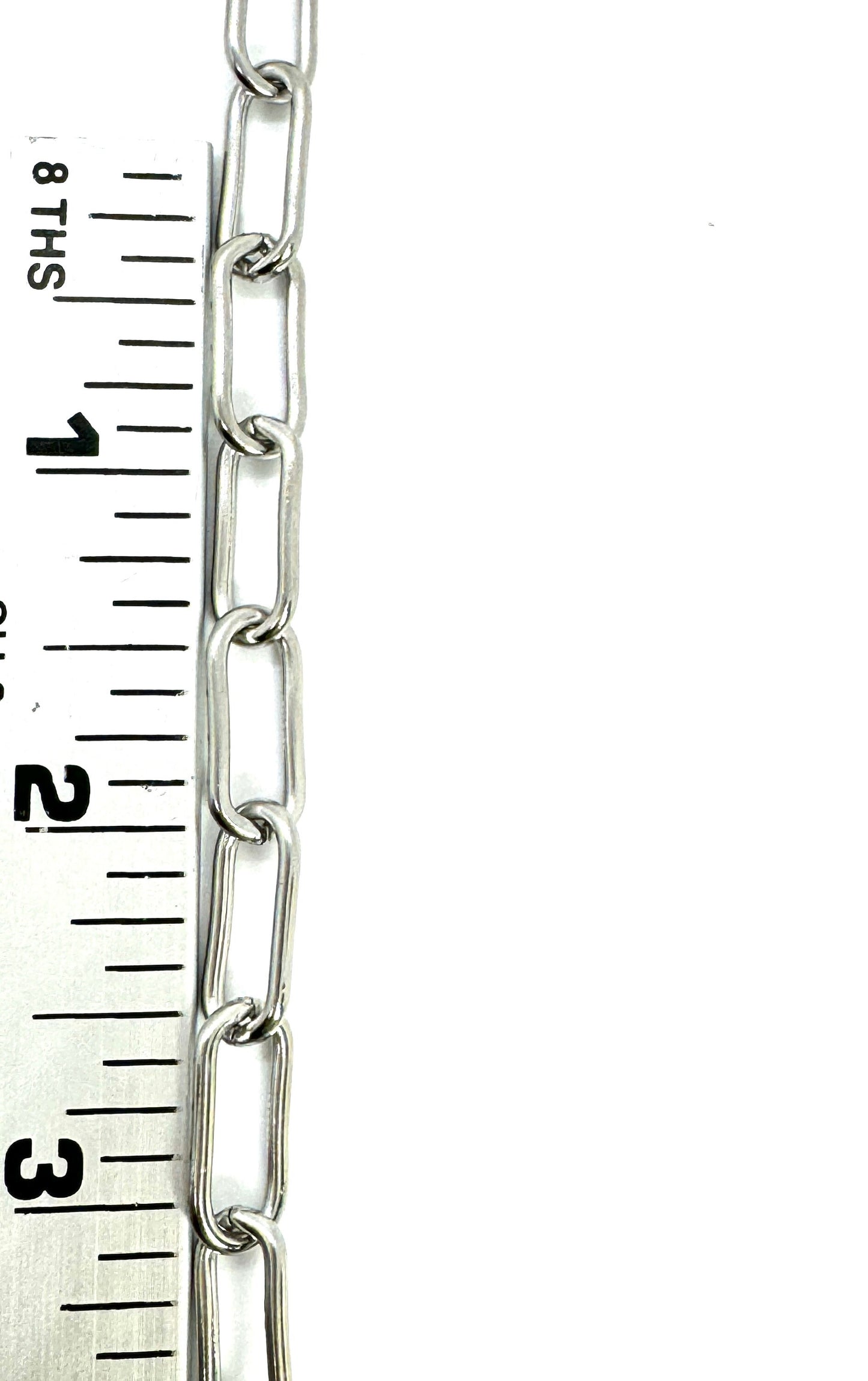 Thick chunky paperclip Chain, Stainless Steel