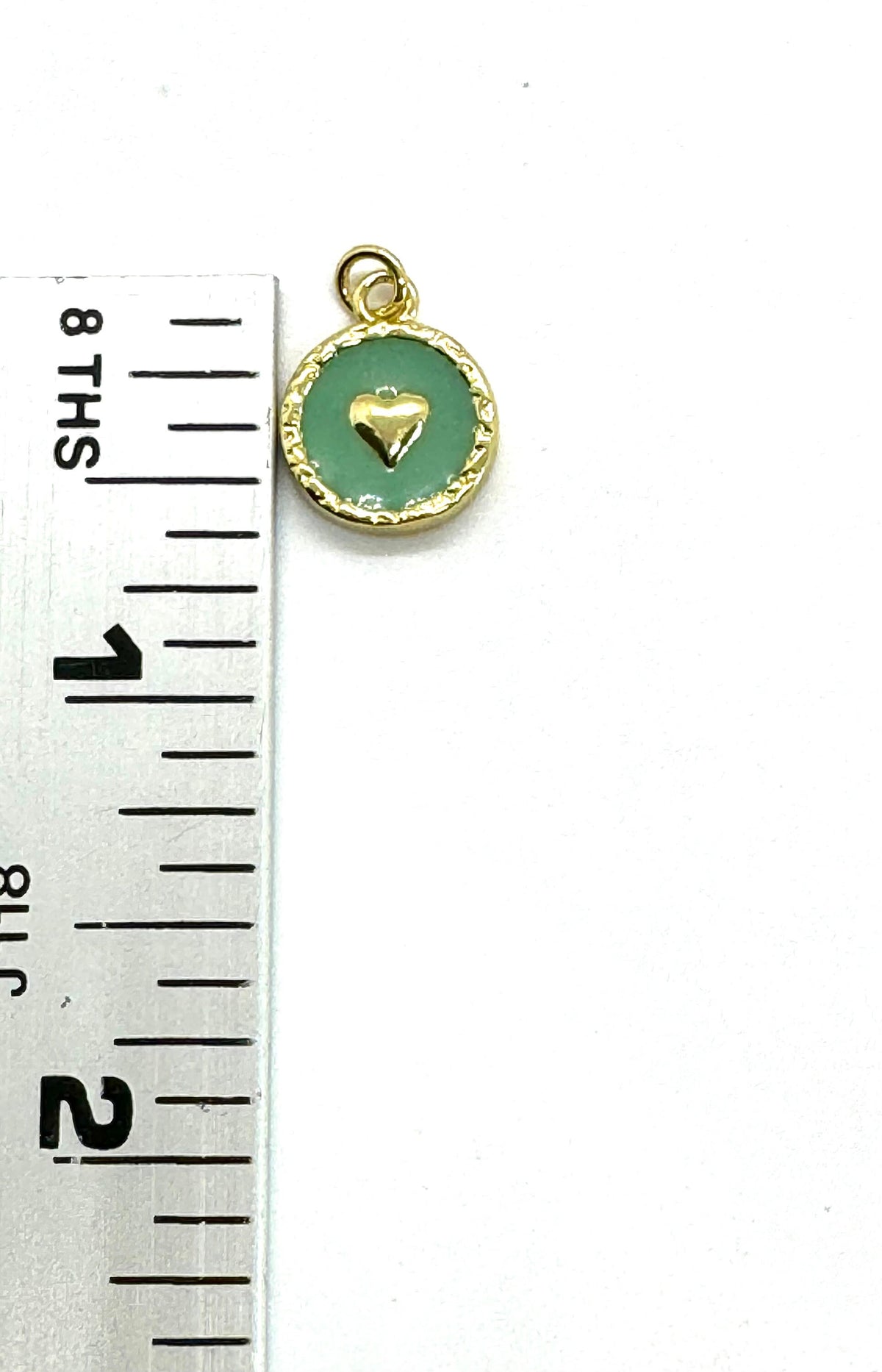 Small Heart Charm, Shiny 18k Gold Plated - SY051