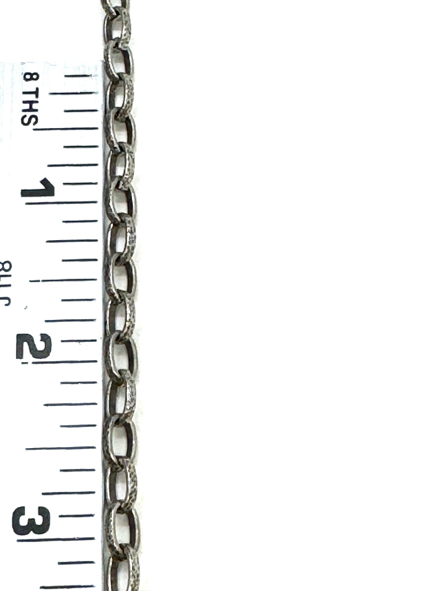 Hammered Rolo Chain, Antiqued Pewter Plated - P042-CH