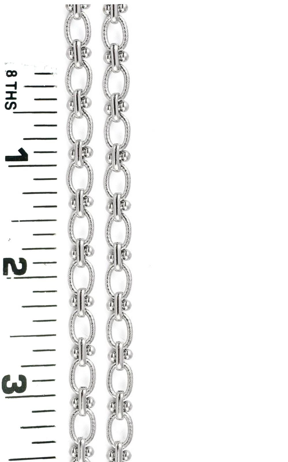 Textured Link Chain, Stainless Steel