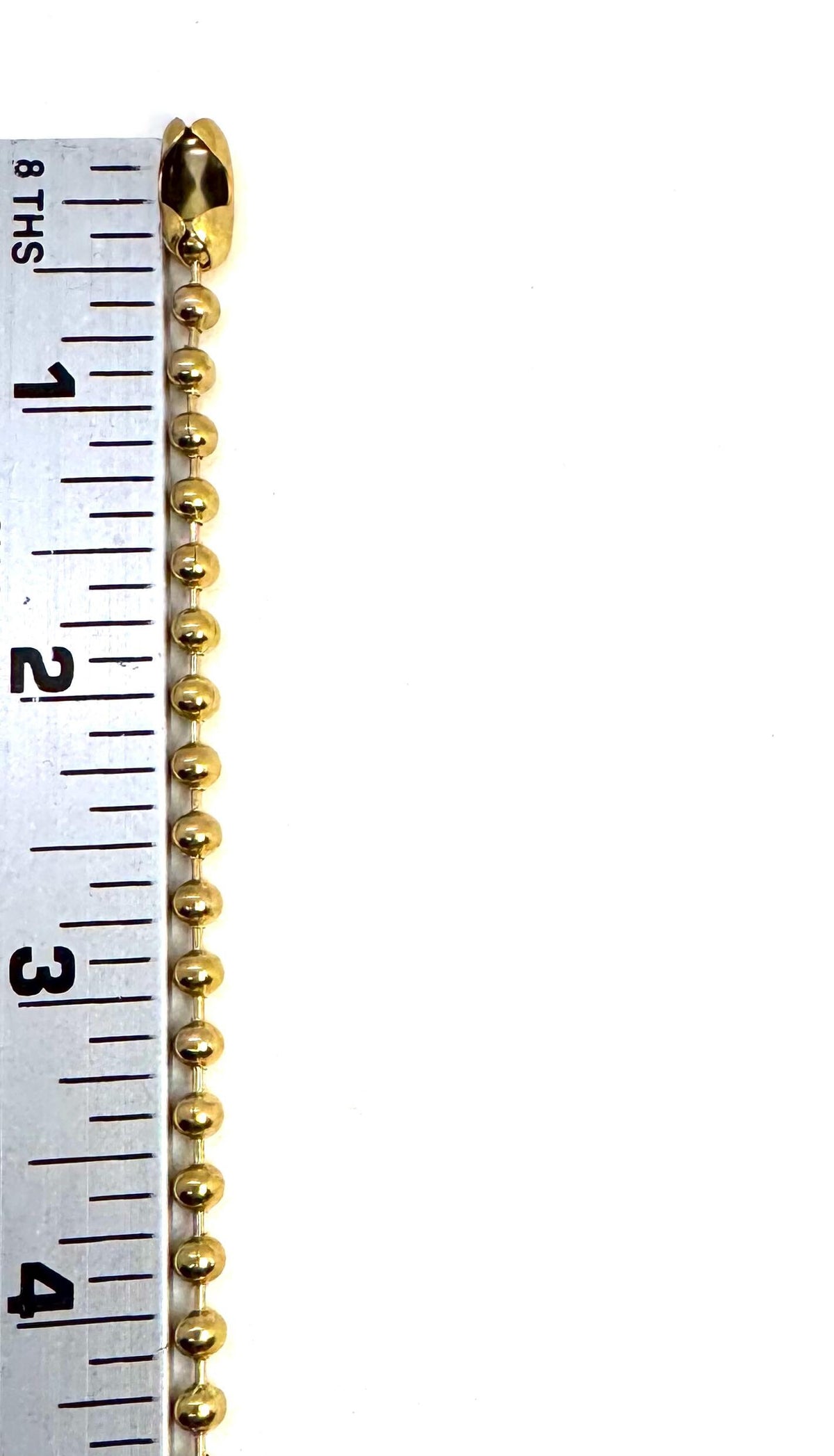 4mm Ball Chain, PVD Gold Plated