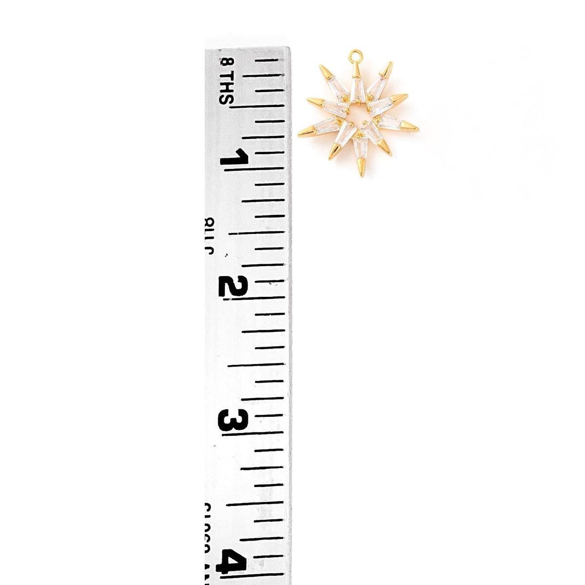 Sparkling Star Pendant, 18K Gold Plated - SY009