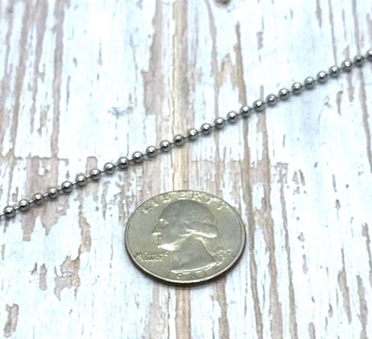 3mm Ball Chain, Stainless Steel