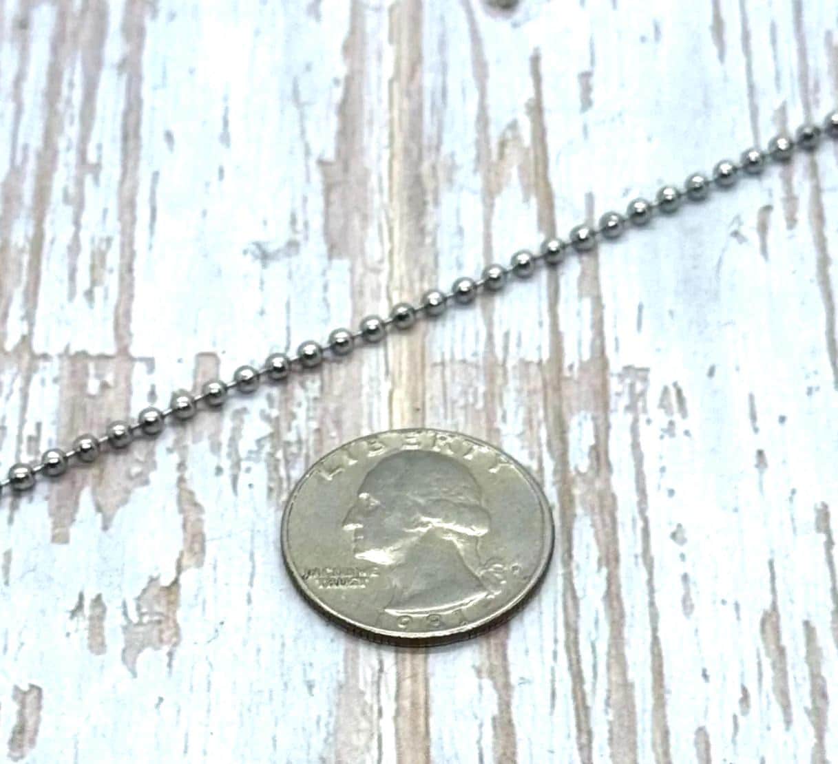 3mm Ball Chains, Stainless Steel