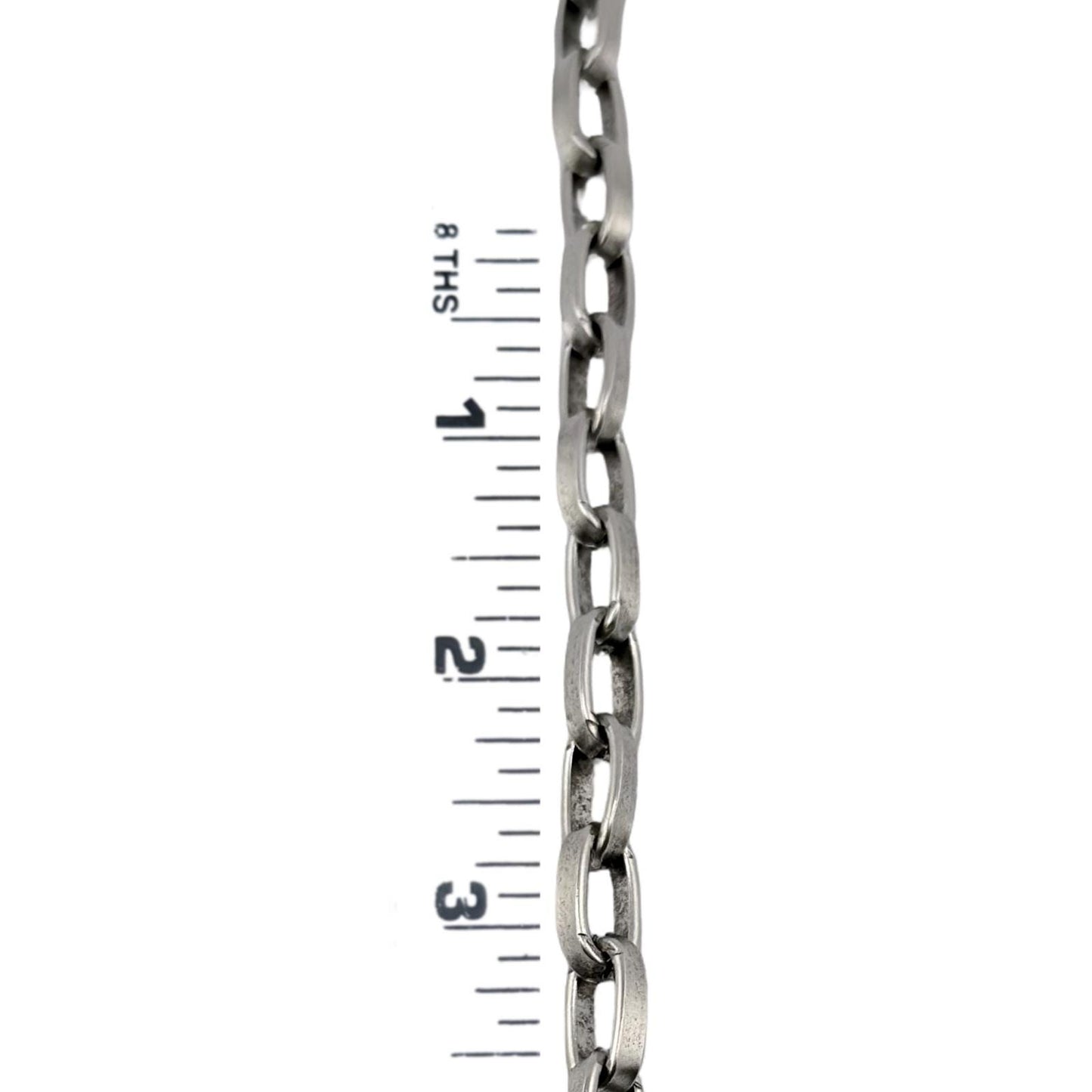 Large Chunky Link Chain, Antiqued Pewter Plated - P008-CH