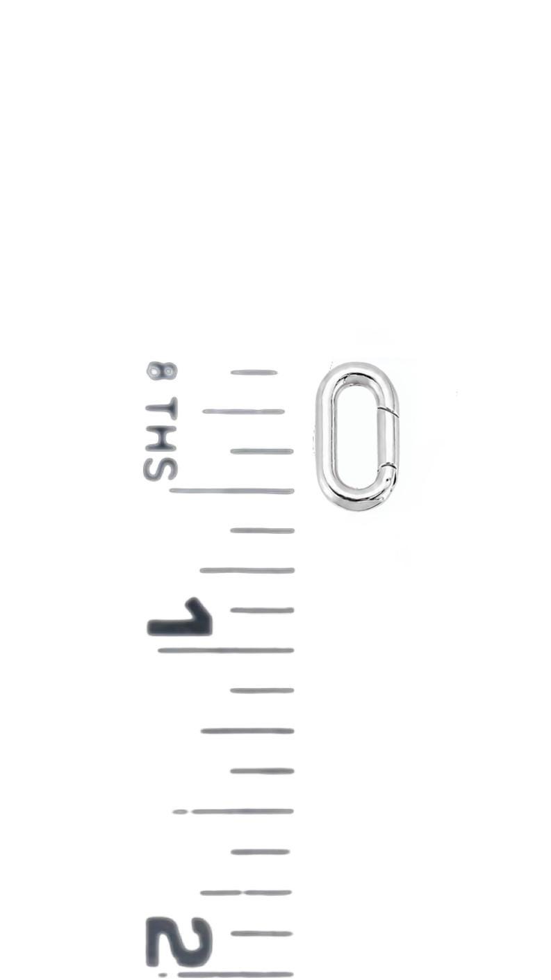 Small Oval Multi-use 316 Stainless Steel Spring Gate Ring Clasp - SS090