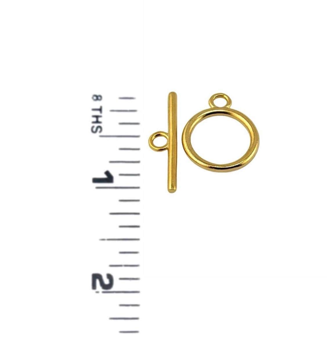 Classic Toggle Clasp, Antiqued 18k Gold Plated - AG707
