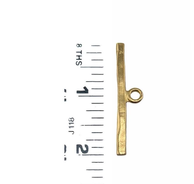 Large Single Toggle Bar, Satin Gold Plated - ST732