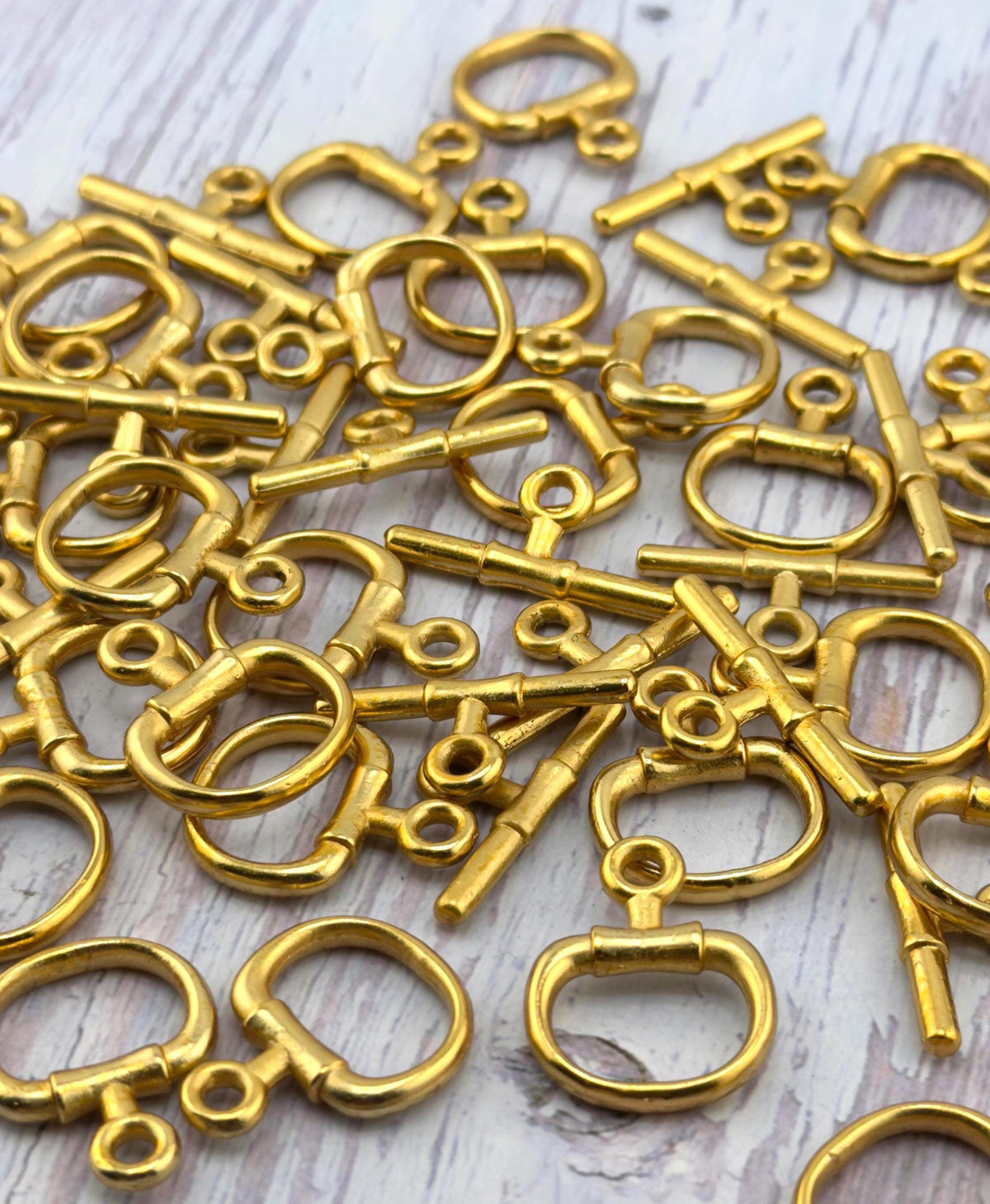 Snaffle Bit Toggle Clasp, Antiqued Gold Plated - TB171/AG