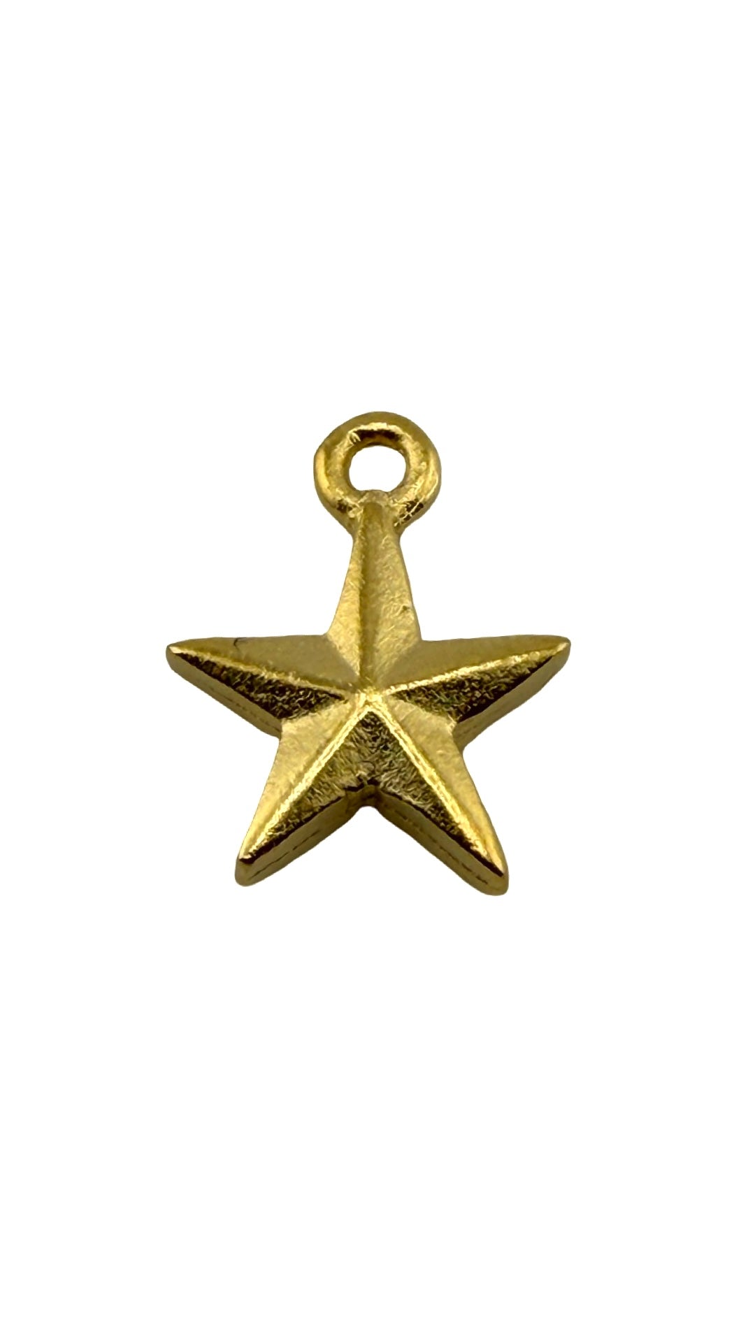 Tiny Western Star Charms (Set of 2), Satin 18K Gold Plated - ST209