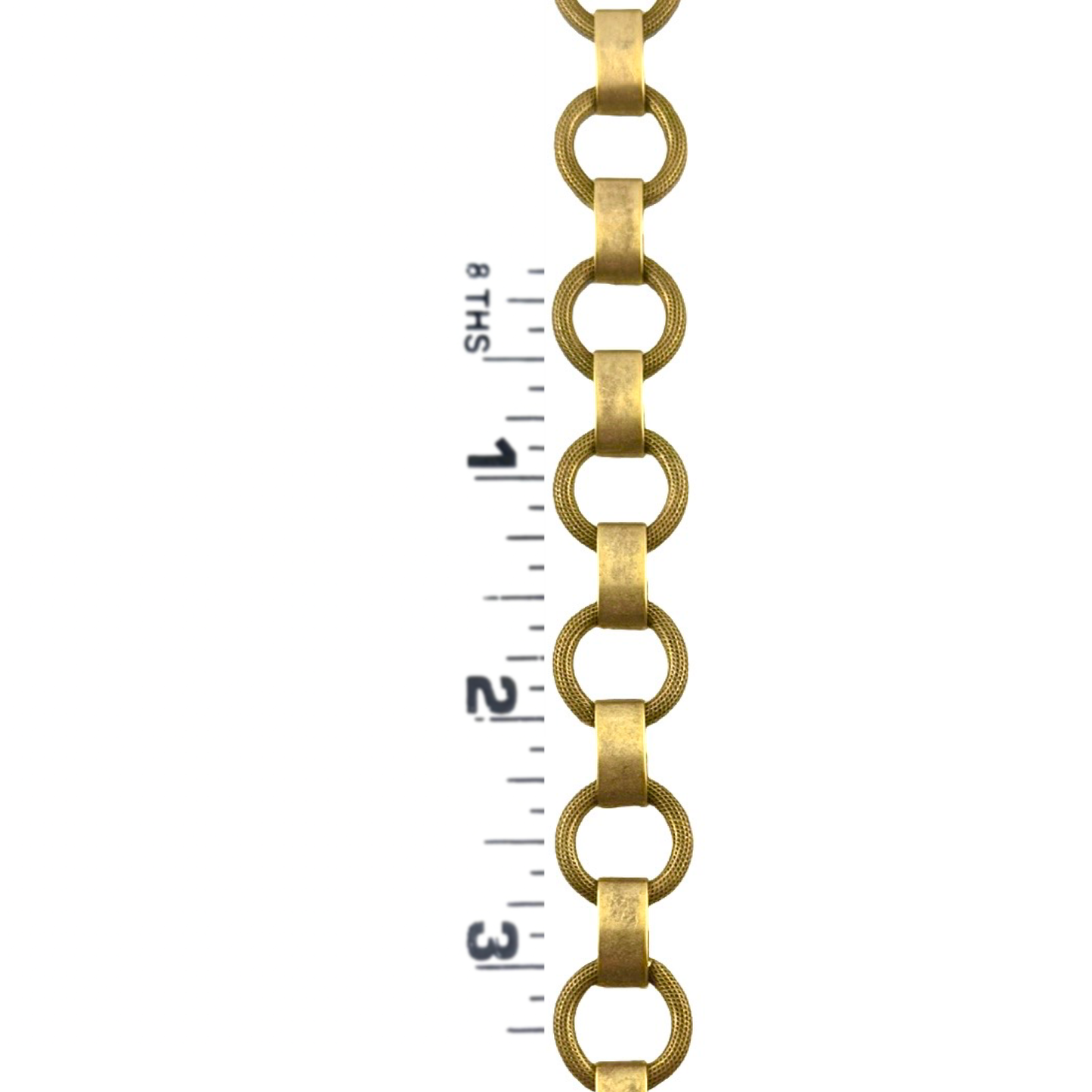 Large Textured Link Chain, Antiqued 18k Gold Plated - G095-CH