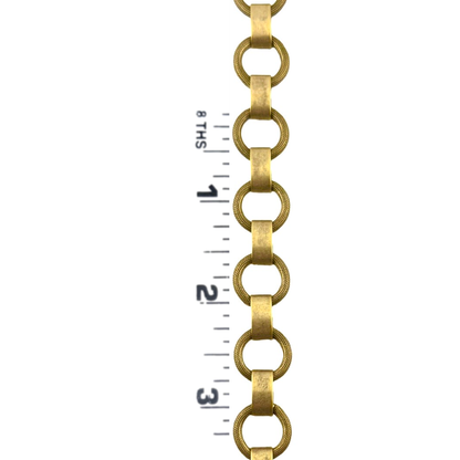 Large Textured Link Chain, Antiqued 18k Gold Plated - G095-CH