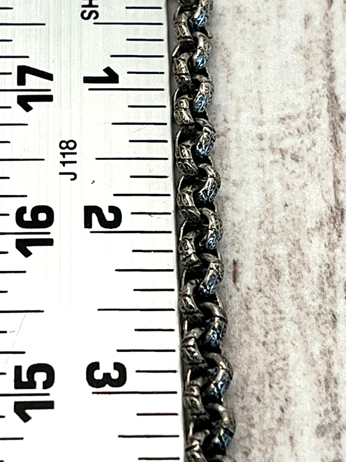 Textured 6mm Rolo Chain, Various Finishes