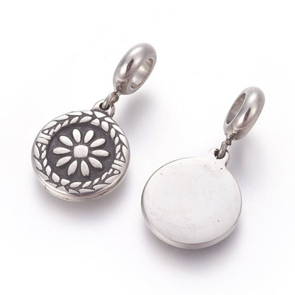 Daisy Pendant, Stainless Steel