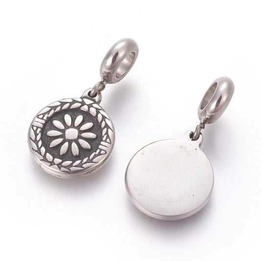 Daisy Pendant, Stainless Steel