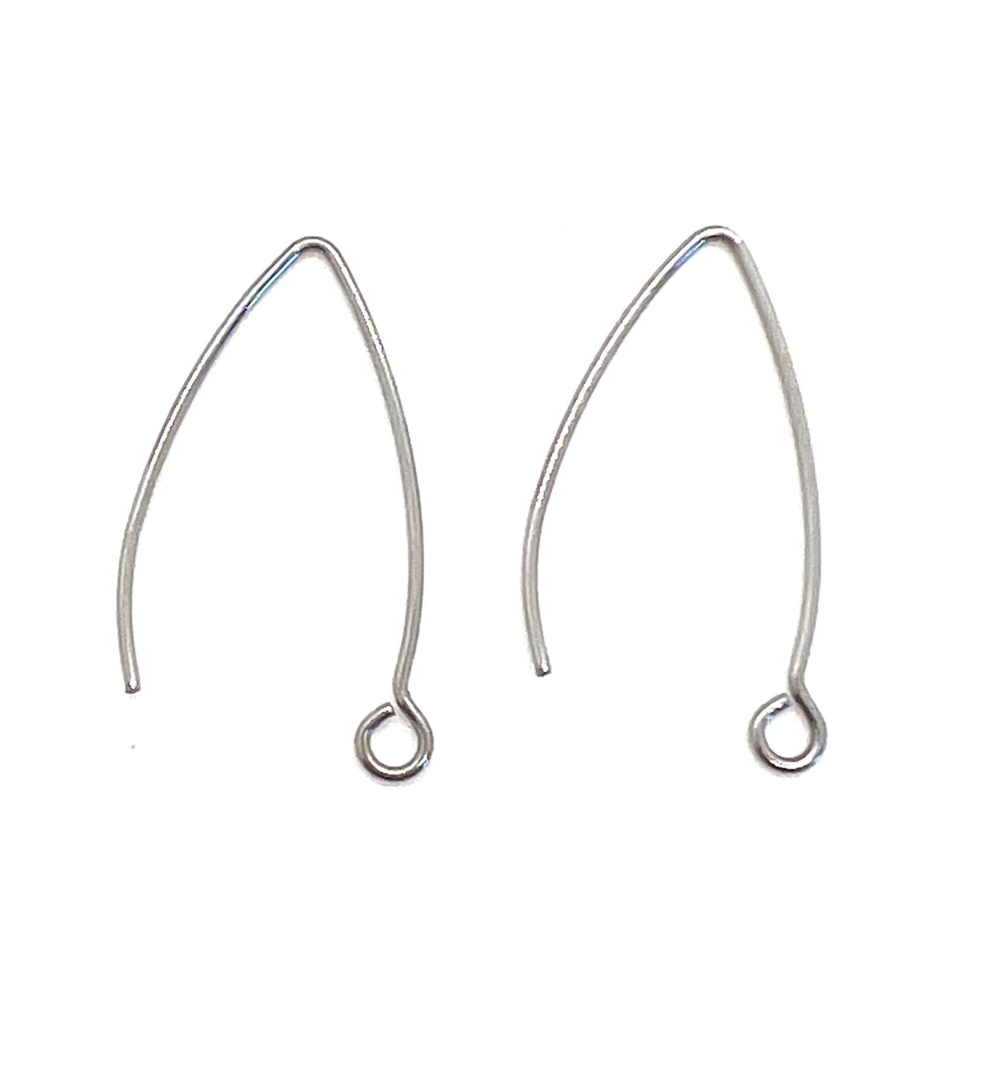 5 Pairs Earring Wires, Stainless Steel - SS023