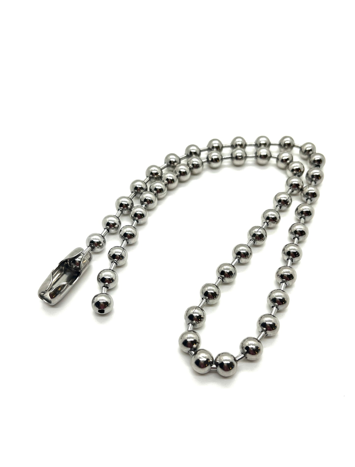 8mm Oversized Ball Chain Necklace, Stainless Steel
