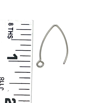 5 Pairs Earring Wires, Stainless Steel - SS023