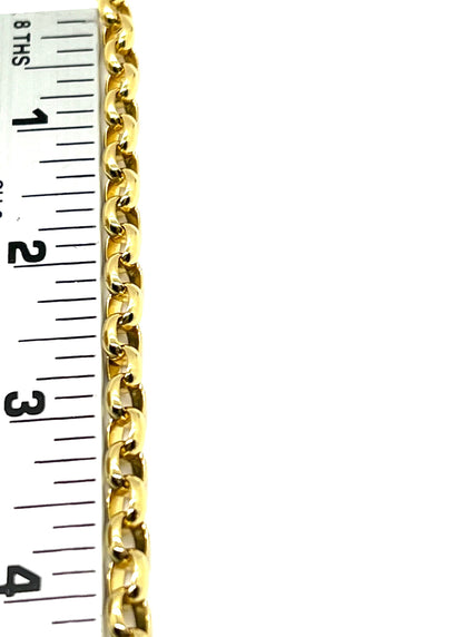 Oval Cable Chain, Shiny 18k Gold Plated - Y139-CH