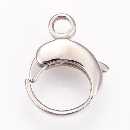 16mm- 5 Lobster Claw Clasps, Stainless Steel - SS066