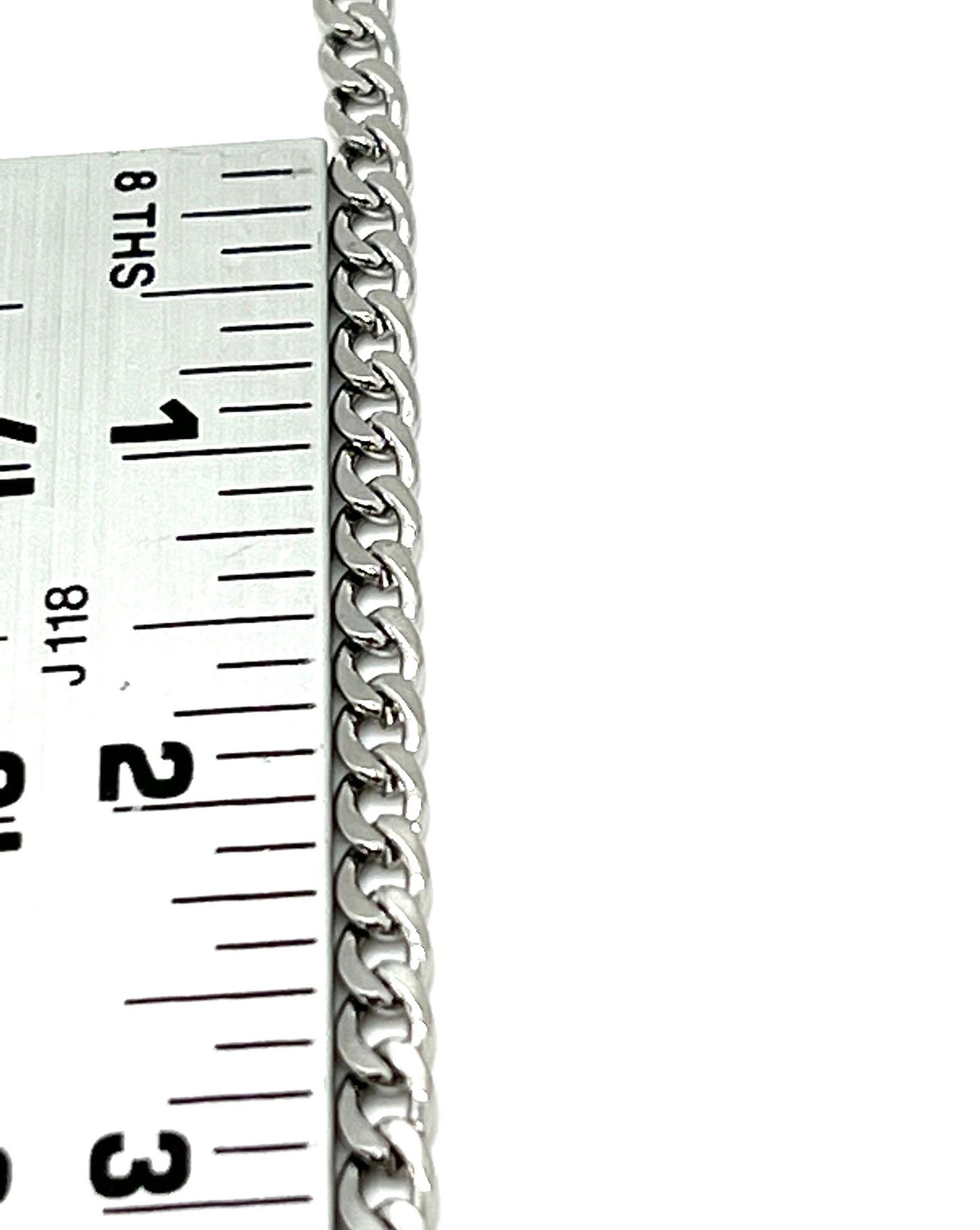 8x5mm Curb Chain, Stainless Steel