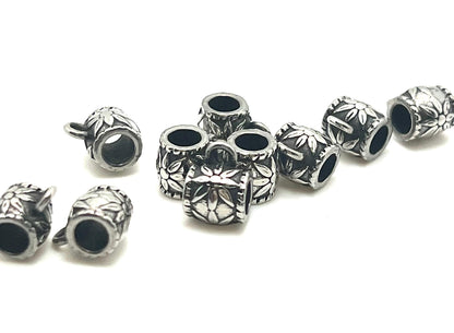 3 Textured Tube Bails,Stainless Steel - SS094