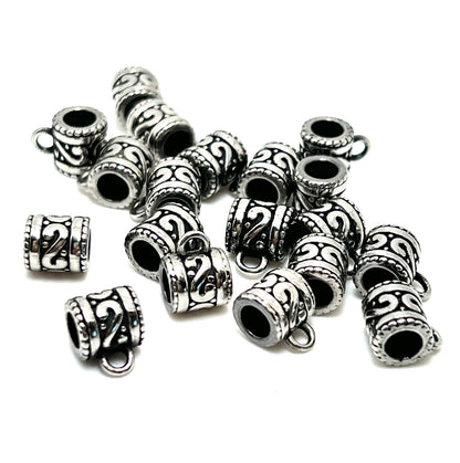3 Textured Tube Bails, Stainless Steel  - SS081