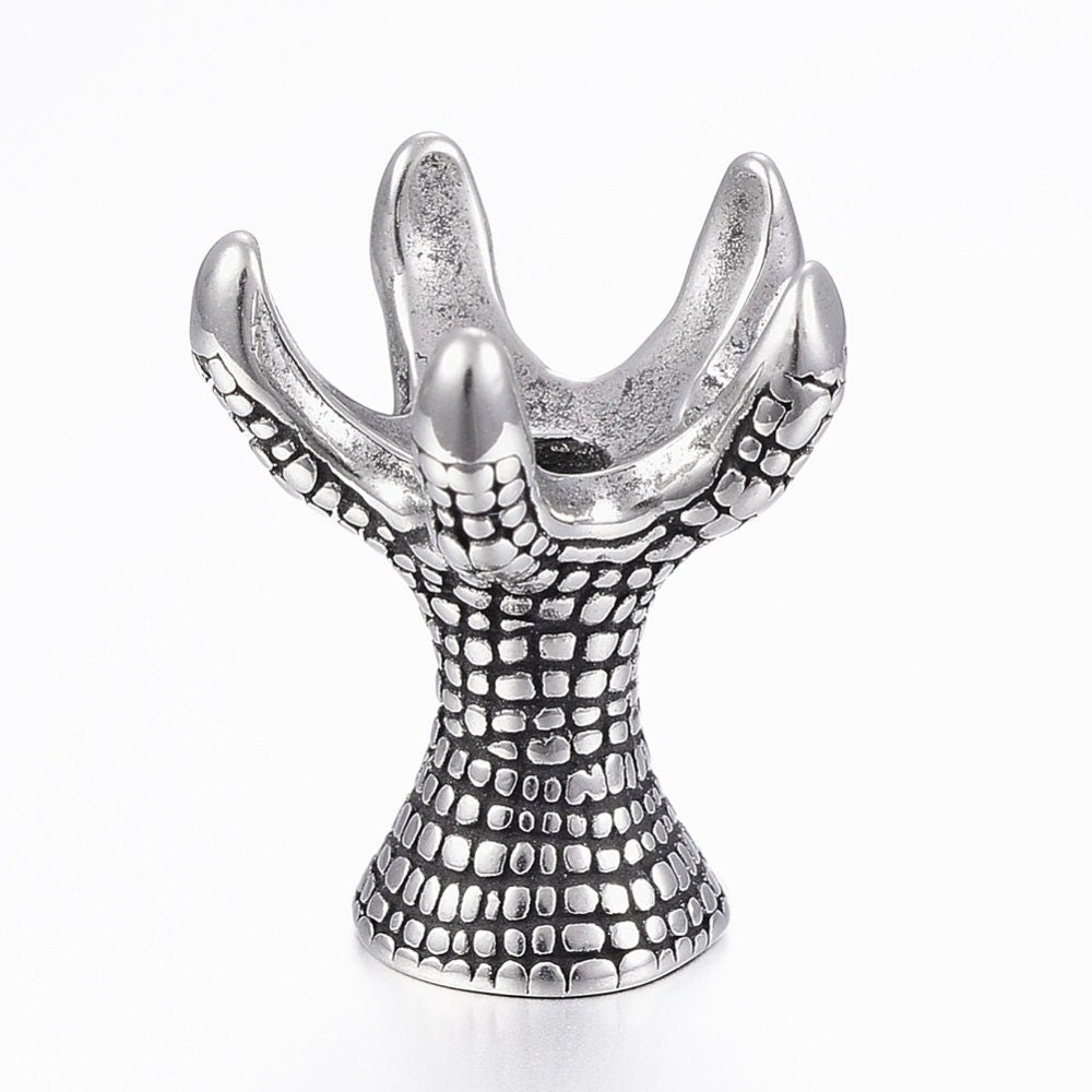 Claw Bead, Stainless Steel - SS058