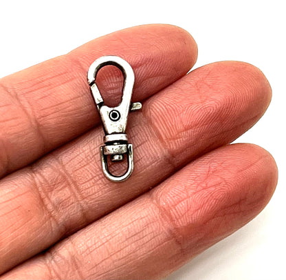 23mm Swivel Clip Lobster Clasp, Antiqued Pewter Plated - PT629