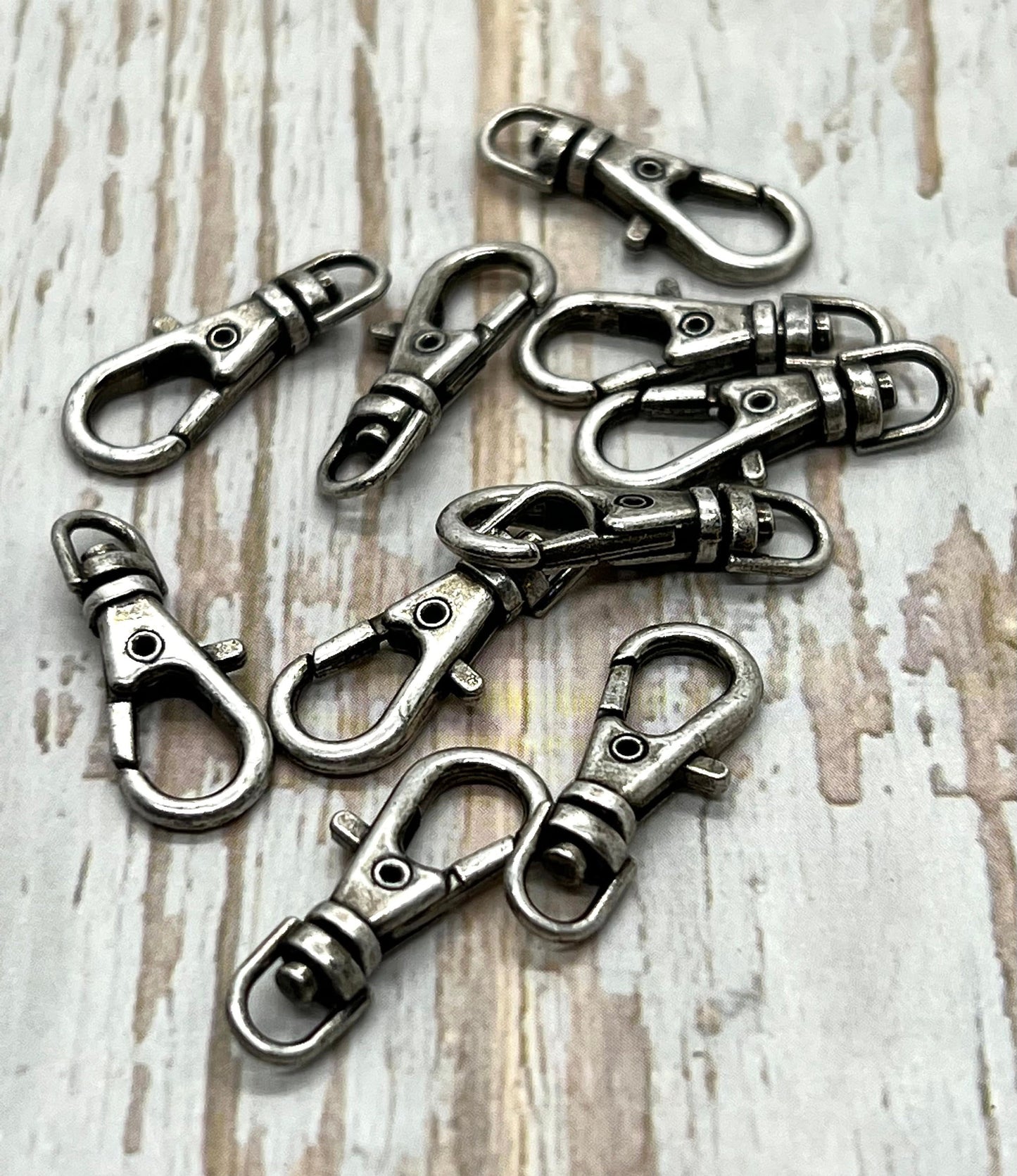 23mm Swivel Clip Lobster Clasp, Antiqued Pewter Plated - PT629