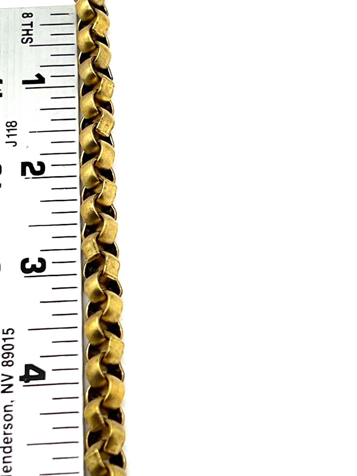 Large Rolo Chain, Antiqued 18k Gold Plated - G093-CH
