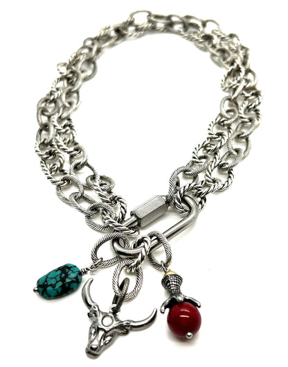 Large Anchor Shackle Clasp, Stainless Steel - SS070