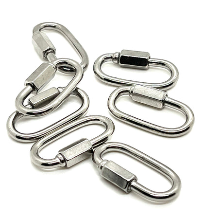 Large Anchor Shackle Clasp, Stainless Steel - SS070