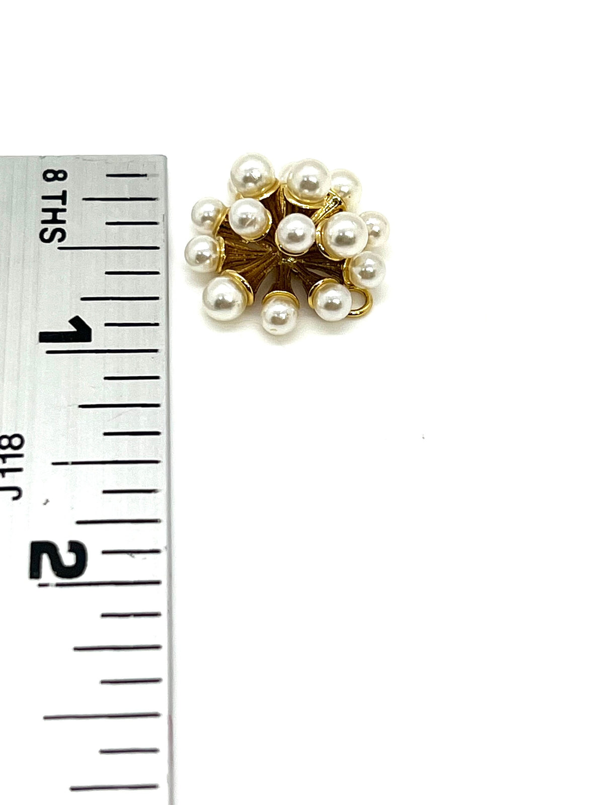 Pearl Cascade Pendant, Shiny 18k Gold Plated - SY017