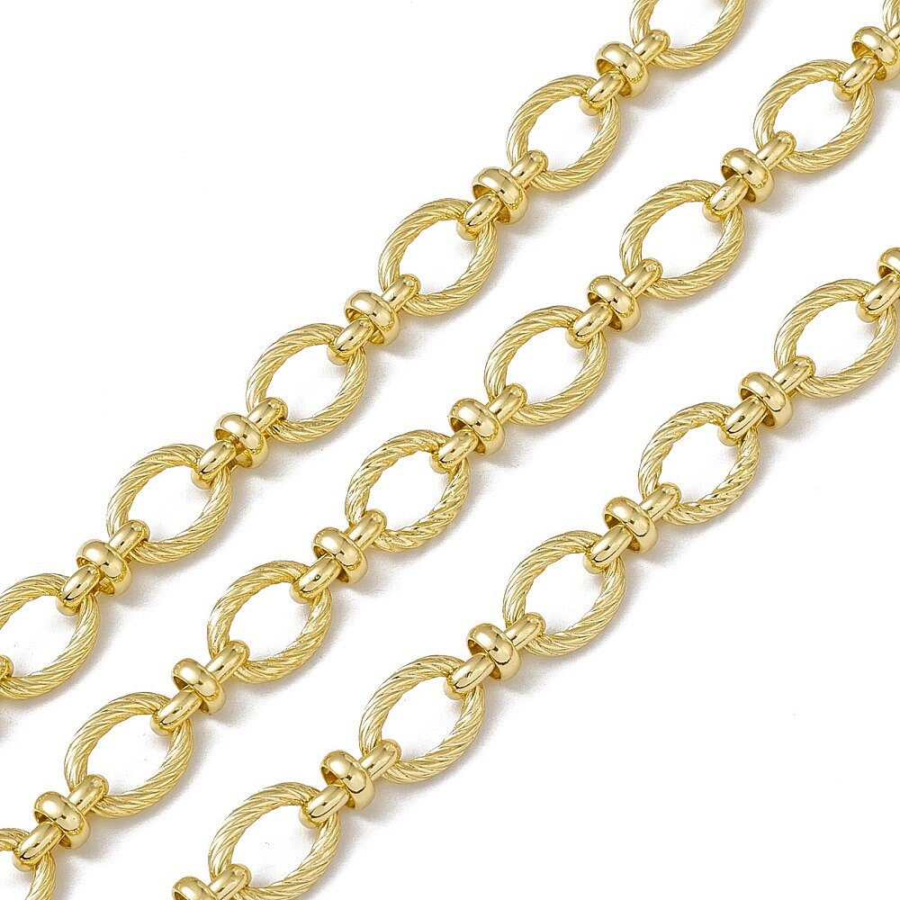 Chunky Gold Plated Cable Chain, Shiny 18k Gold Plated