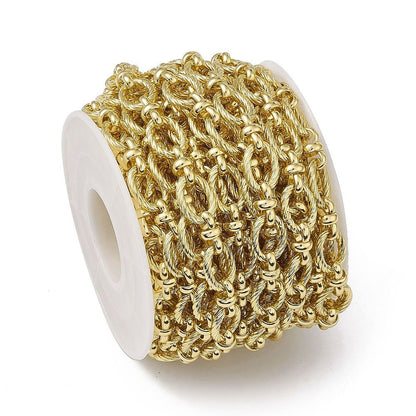 Chunky Gold Plated Cable Chain, Shiny 18k Gold Plated