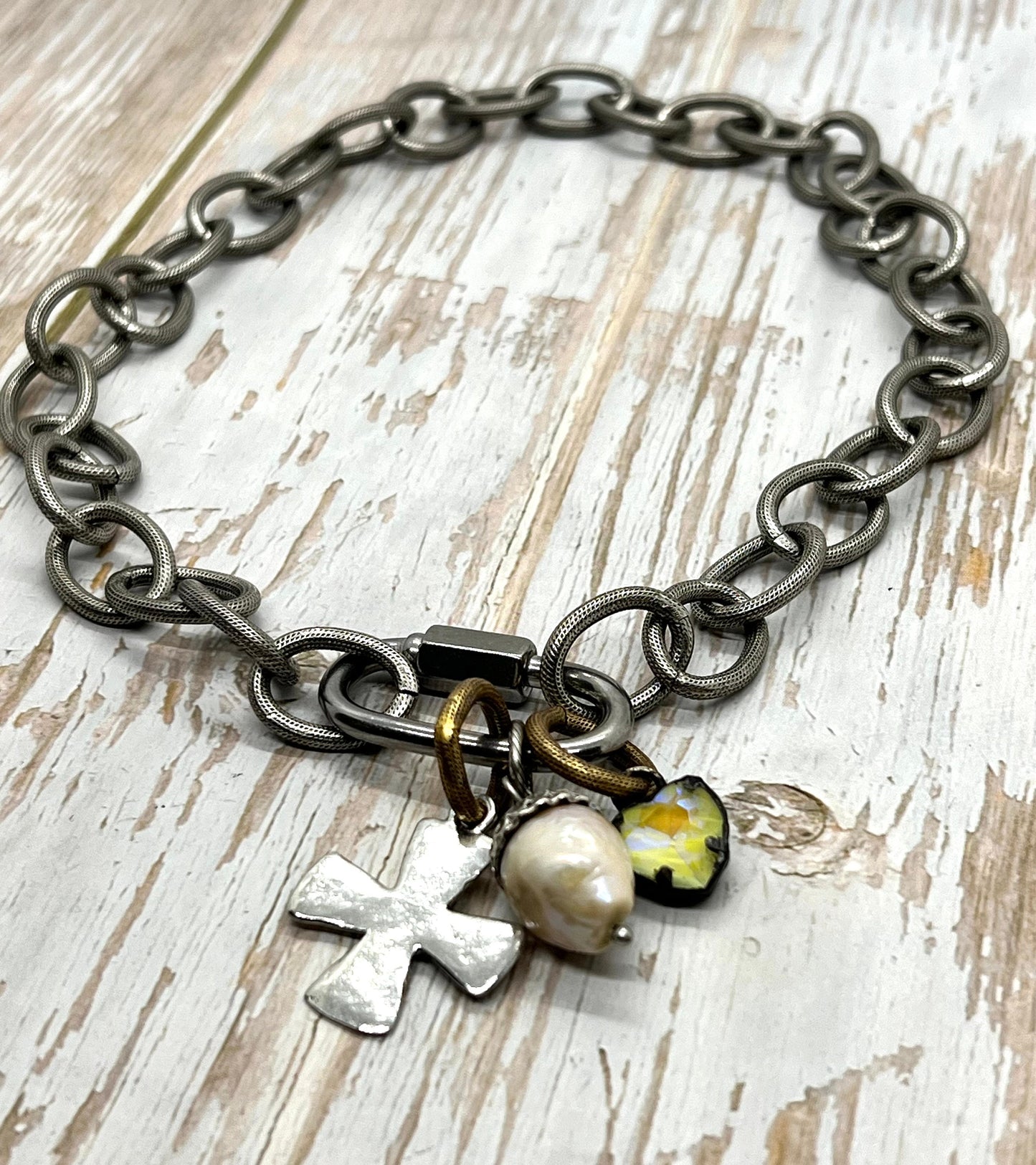 Extra Large Chunky Oval Chain, Antiqued Pewter Plated - P004-CH