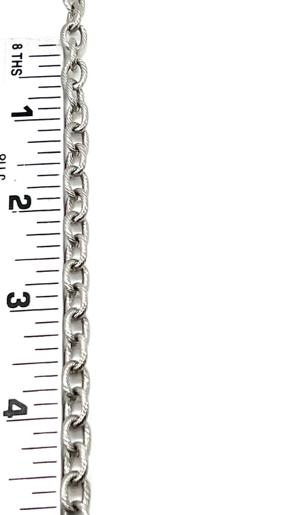 Textured Chunky Chain, Stainless Steel