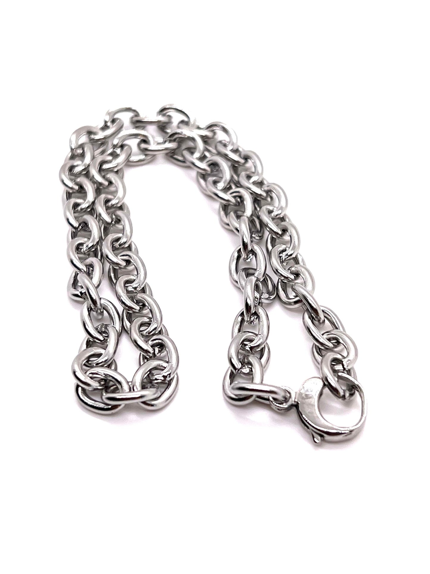 10x8mm Oval Chain, Stainless Steel