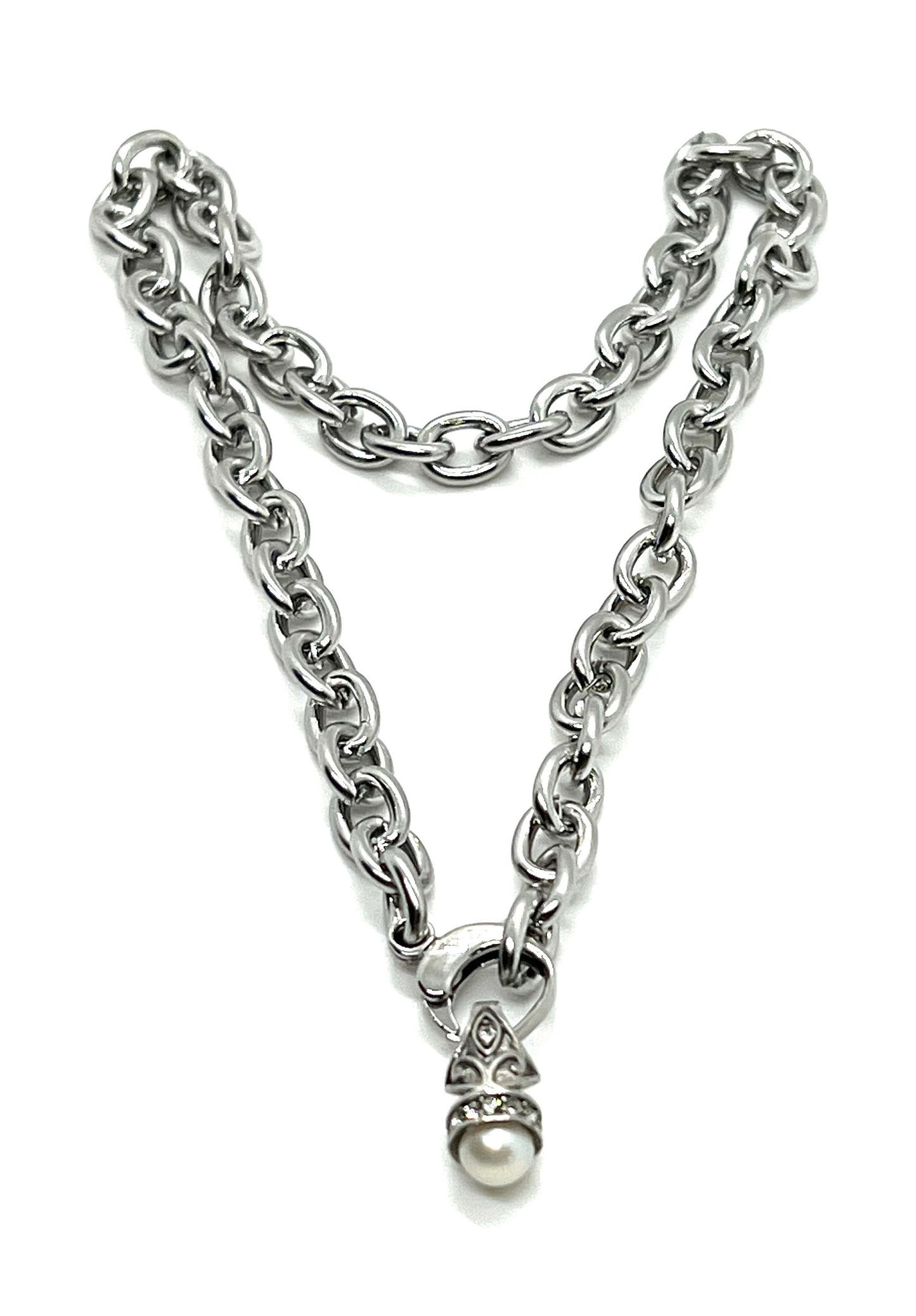 10x8mm Oval Chain, Stainless Steel
