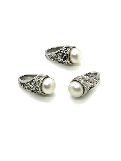 Freshwater Simple Pearl Teardrop, Stainless Steel -  SS036