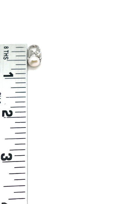 Freshwater Star Pearl Teardrop, Stainless Steel - SS035