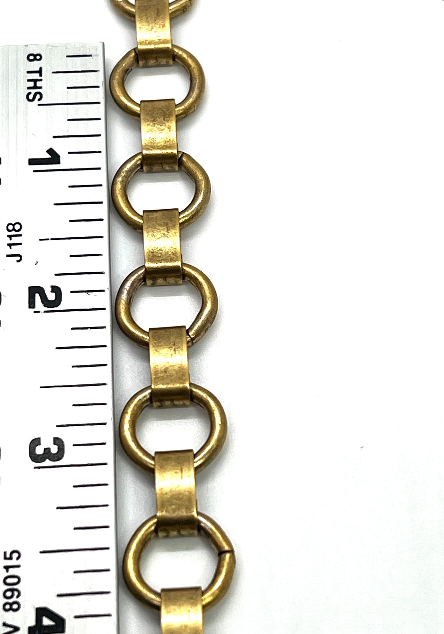 Large Smooth Plated Link Chain, Antiqued 18k Gold Plated - G096-CH