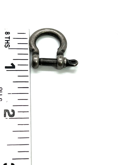 Anchor Shackle Clasp, Antiqued Pewter Plated - PT636