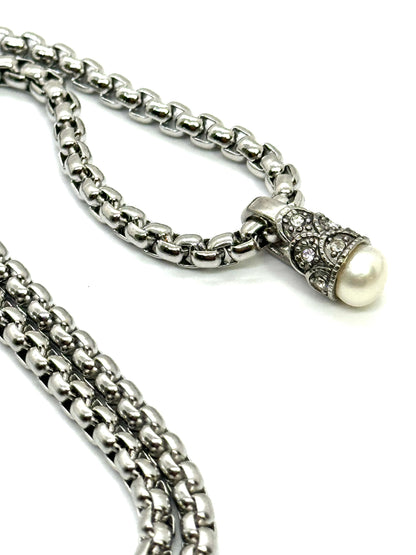 Freshwater Relevo Pearl Teardrop, Stainless Steel - SS034