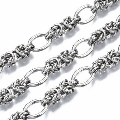 Large Chunky Byzantine Chain, Stainless Steel