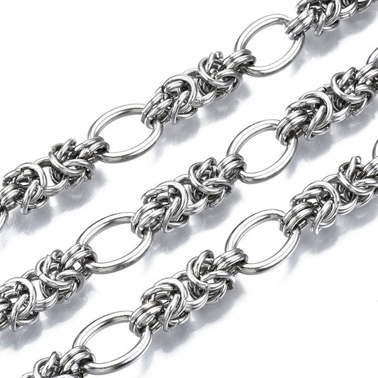 Large Chunky Byzantine Chain, Stainless Steel