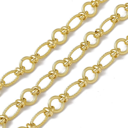 Chunky Oval Link Chain, Shiny 18k Gold Plated